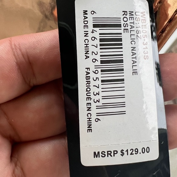 BeBe Metallic Rose Gold Bag - Picture 5 of 8